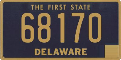 DE license plate 68170