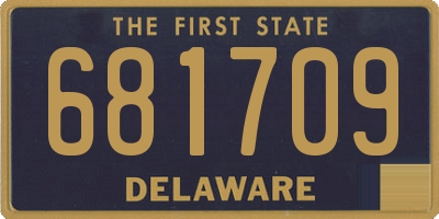DE license plate 681709