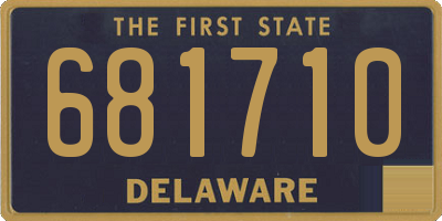 DE license plate 681710