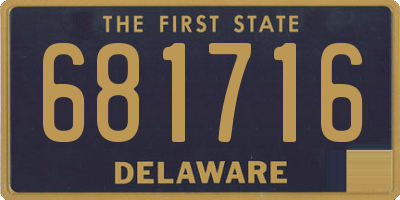 DE license plate 681716