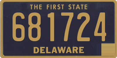 DE license plate 681724