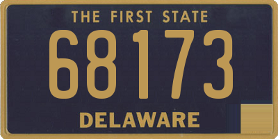 DE license plate 68173