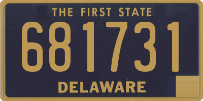DE license plate 681731