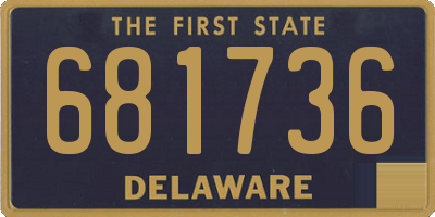 DE license plate 681736