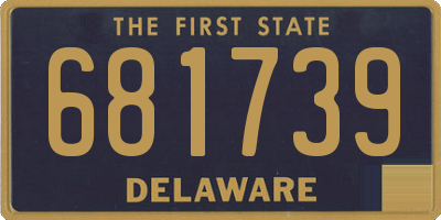DE license plate 681739