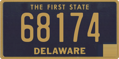 DE license plate 68174