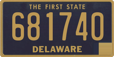 DE license plate 681740