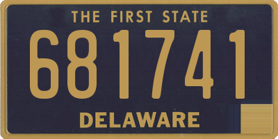 DE license plate 681741