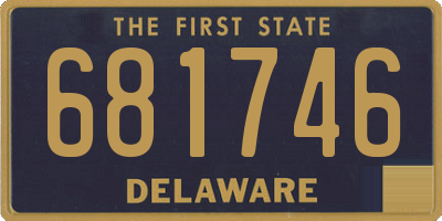 DE license plate 681746