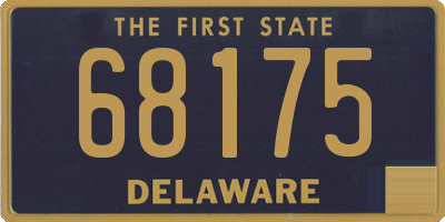 DE license plate 68175