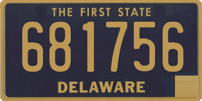 DE license plate 681756