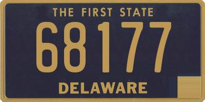 DE license plate 68177