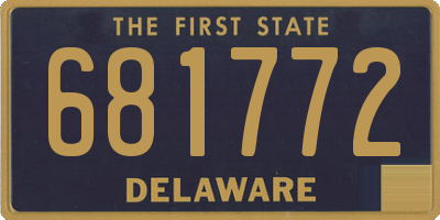DE license plate 681772