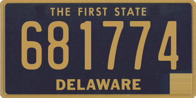 DE license plate 681774