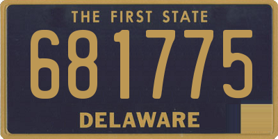 DE license plate 681775