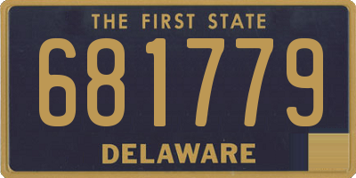 DE license plate 681779