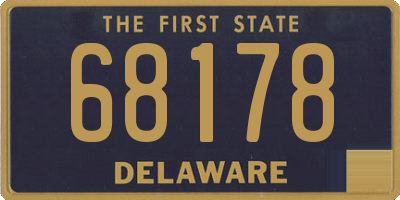 DE license plate 68178