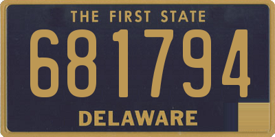 DE license plate 681794