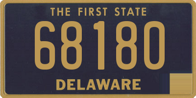 DE license plate 68180