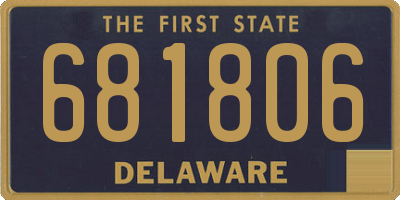 DE license plate 681806