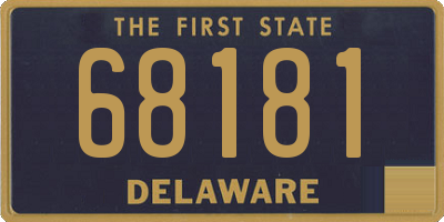 DE license plate 68181