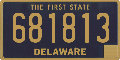 DE license plate 681813