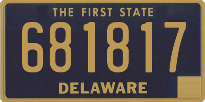 DE license plate 681817