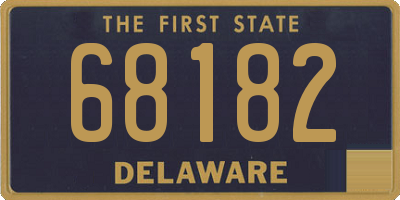 DE license plate 68182