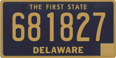 DE license plate 681827
