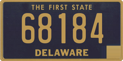 DE license plate 68184