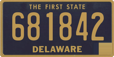 DE license plate 681842