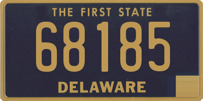 DE license plate 68185