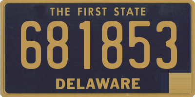 DE license plate 681853