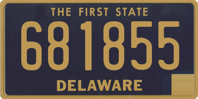 DE license plate 681855