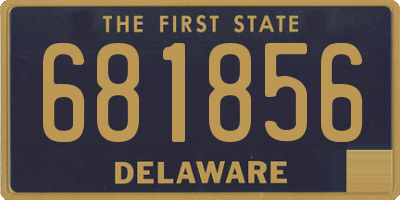 DE license plate 681856