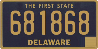 DE license plate 681868