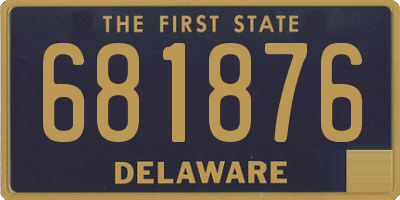 DE license plate 681876