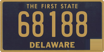 DE license plate 68188