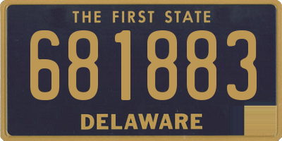 DE license plate 681883