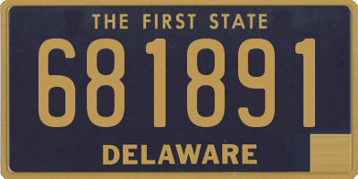 DE license plate 681891