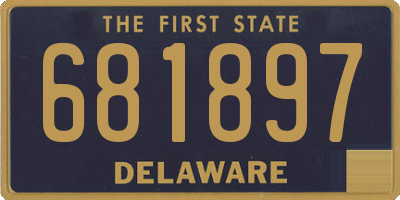 DE license plate 681897