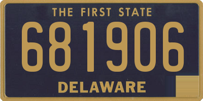 DE license plate 681906