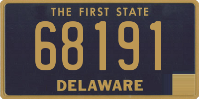 DE license plate 68191