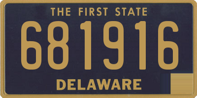 DE license plate 681916