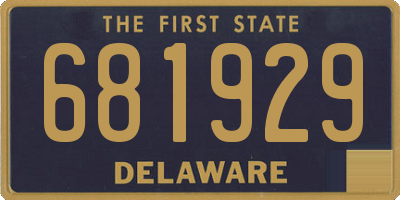 DE license plate 681929