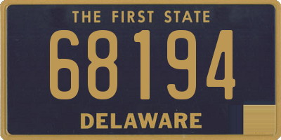 DE license plate 68194