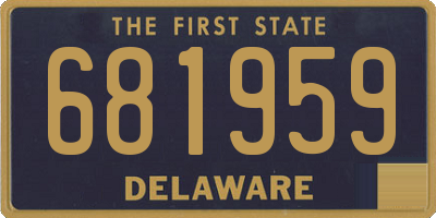 DE license plate 681959