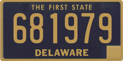DE license plate 681979