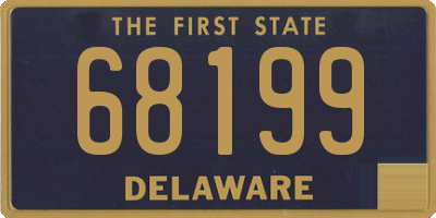 DE license plate 68199