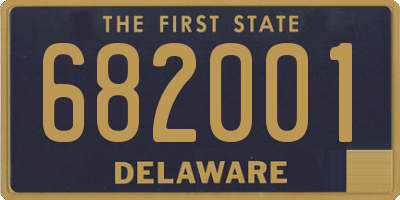 DE license plate 682001